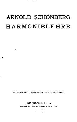 Tapa de Harmonielehre.