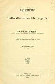 Tapa de Geschichte der mittelalterlichen Philosophie