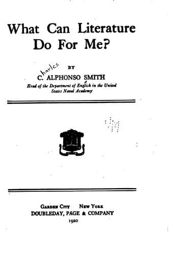 Tapa de What can literature do for me?