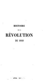 Tapa de Histoire de la révolution de 1848