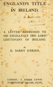 Tapa de England's title in Ireland