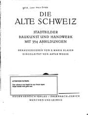Tapa de Die alte Schweiz