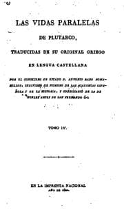 Tapa de Vidas paralelas