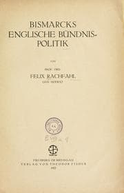 Tapa de Bismarcks englische Bündnispolitik