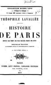 Tapa de Histoire de Paris, depuis le temps des Gaulois jusqu'à nos jours