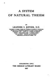 Tapa de A system of natural theism