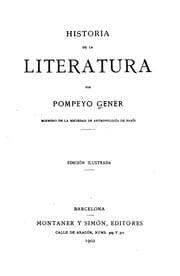 Tapa de Historia de la literatura