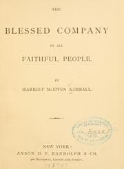 Tapa de The blessed company of all faithful people