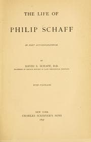 Tapa de The life of Philip Schaff