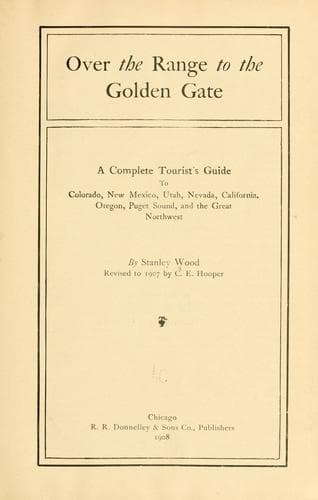Tapa de Over the range to the Golden Gate