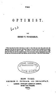 Tapa de The optimist