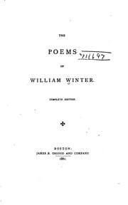 Tapa de The poems of William Winter