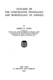 Tapa de Outlines of the comparative physiology and morphology of animals