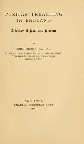 Tapa de Puritan preaching in England