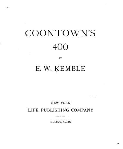Tapa de Coontown's 400