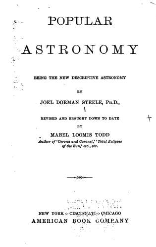 Tapa de Popular astronomy