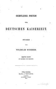 Tapa de Gesistliche poeten der deutschen kaiserzeit