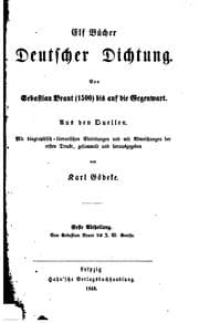 Tapa de Elf Bücher deutscher Dichtung