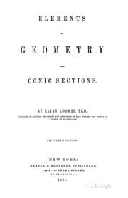 Tapa de Elements of geometry, conic sections, and plane trigonometry