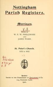 Tapa de Nottingham parish registers