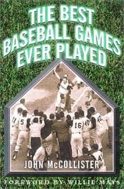 Tapa de The Best Baseball Games Ever Played