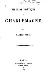 Tapa de Histoire poétique de Charlemagne