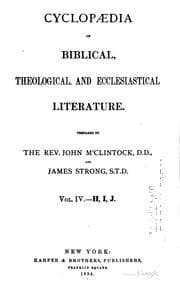 Tapa de Cyclopædia of Biblical, theological, and ecclesiastical literature