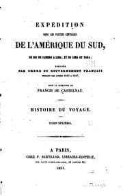 Tapa de Expédition dans les parties centrales de l'Amérique du Sud