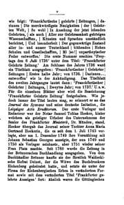 Tapa de Frankfurter gelehrte Anzeigen vom Jahr 1772
