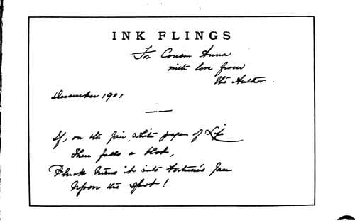 Tapa de Ink flings