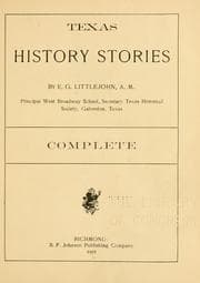 Tapa de Texas history stories