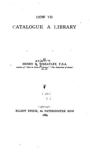 Tapa de How to catalogue a library