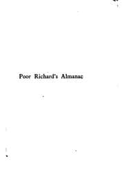 Tapa de Poor Richard's almanac