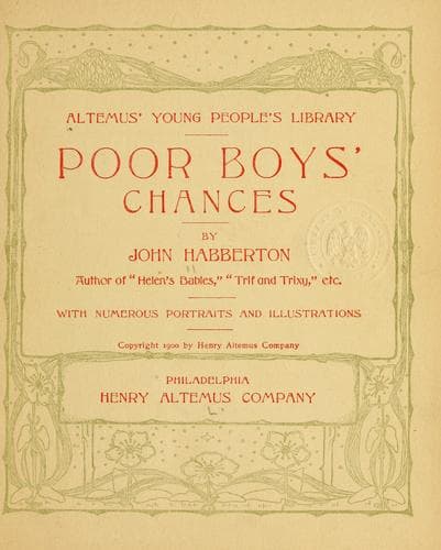 Tapa de Poor boys' chances
