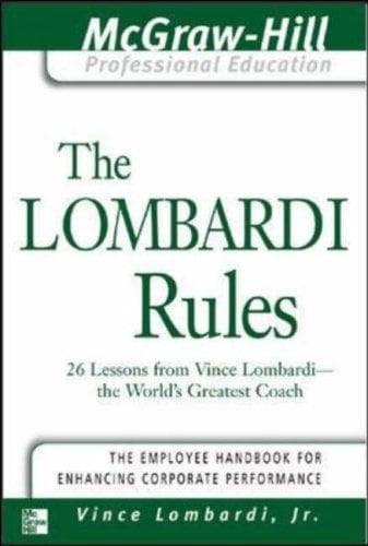 Tapa de The Lombardi rules