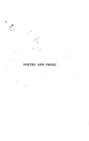 Tapa de Poetry and prose by John Keats