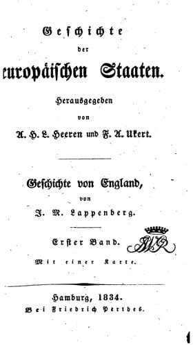 Tapa de Geschichte von England