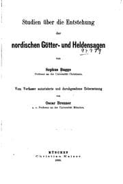 Tapa de Studien über die entstehung der nordischen götter- und heldensagen