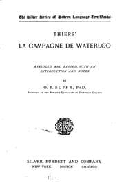 Tapa de Thiers' La campagne de Waterloo
