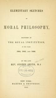Tapa de Elementary sketches of moral philosophy