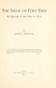 Tapa de The siege of Fort Erie