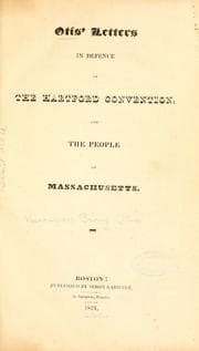 Tapa de Otis' letters in defence of the Hartford Convention