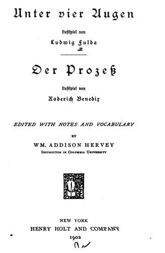 Tapa de Unter vier Augen