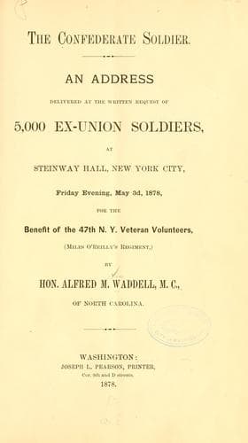 Tapa de The Confederate soldier