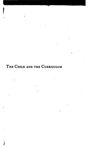 Tapa de The child and the curriculum