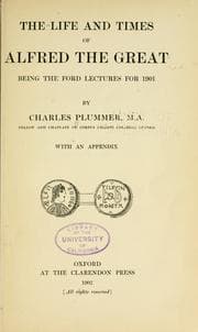 Tapa de The life and times of Alfred the Great