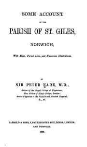 Tapa de Some account of the parish of St. Giles,Norwich