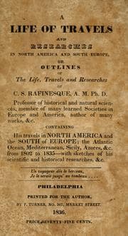 Tapa de A life of travels and researches in North America and South Europe