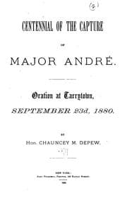 Tapa de Centennial of the capture of Major André