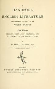 Tapa de A handbook of English literature